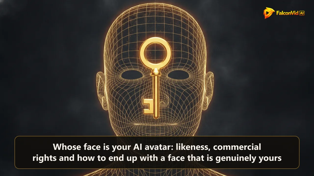 A glowing golden wireframe head silhouette with a bright golden key suspended in front of the face.