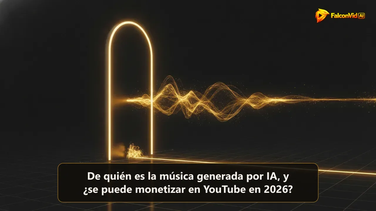 Una onda sonora dorada pasando por una puerta iluminada en una cuadrícula oscura, con un fragmento detenido en la puerta.