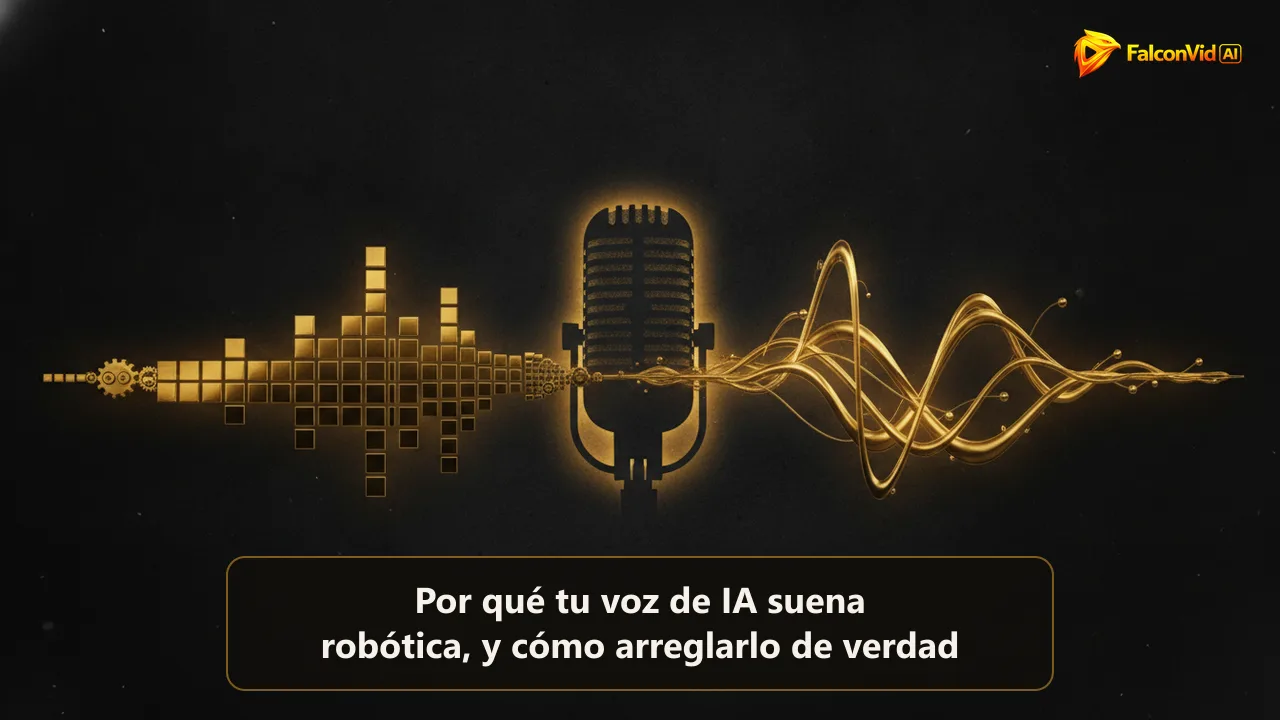 Onda de sonido transformándose de bloques mecánicos rígidos en curvas orgánicas suaves