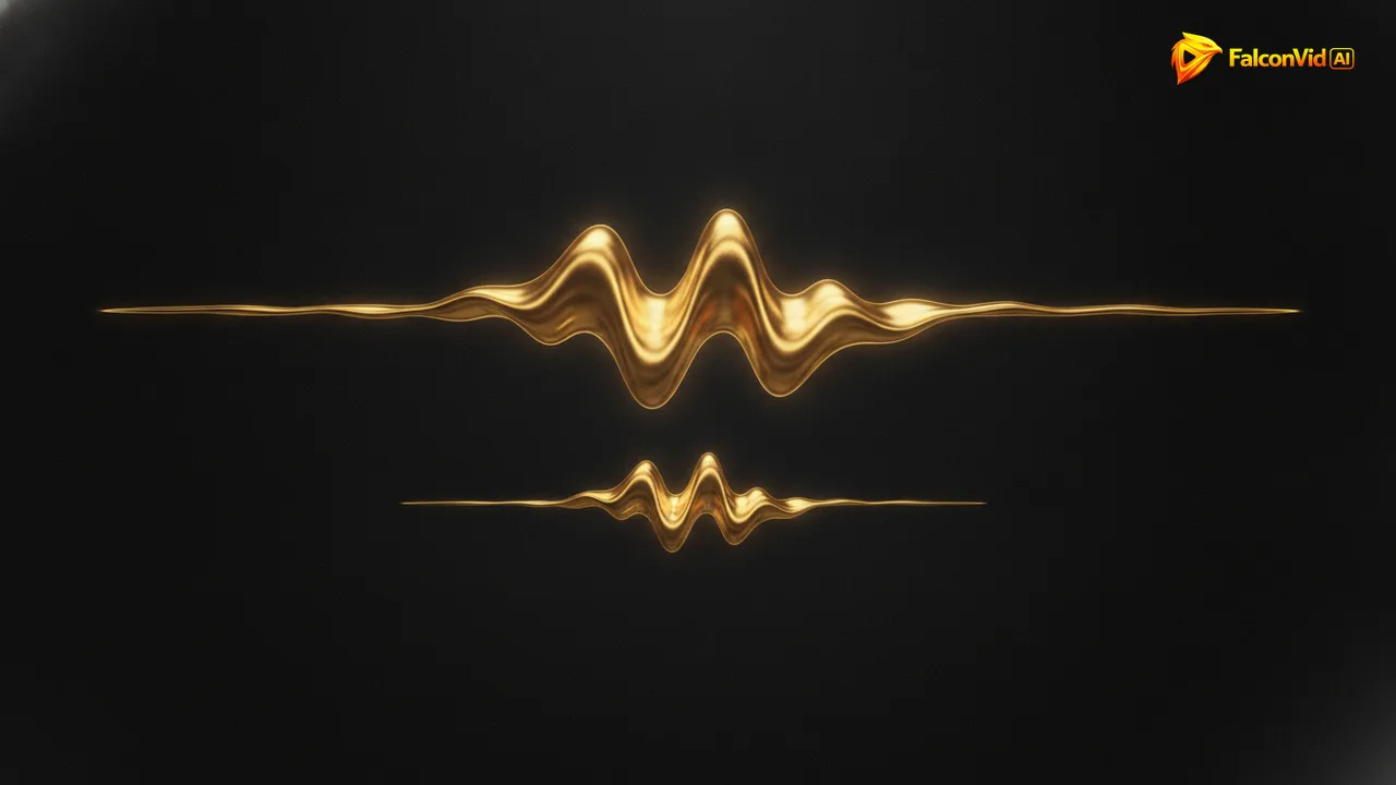 Two golden sound waves of different heights meeting one horizontal ceiling line, the taller one squashed flat against it and the shorter one far below.