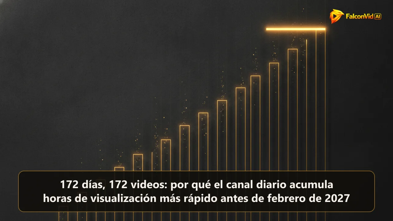 Una fila larga de barras doradas finas que se aleja en la oscuridad, cada una más alta que la anterior, subiendo hacia una línea de luz horizontal.