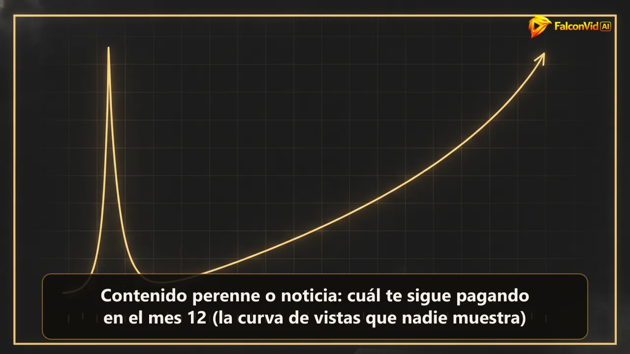 Dos curvas doradas sobre una grilla oscura, una es un pico alto que muere enseguida y la otra una línea baja que sube y la supera.