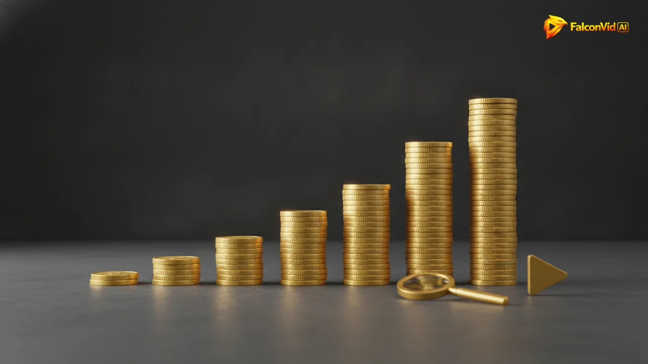 Ascending bars of gold coins comparing RPM across niches