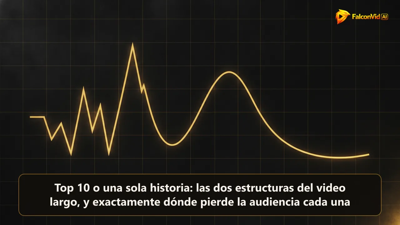 Dos gráficos dorados sobre una cuadrícula oscura, el de la izquierda en diente de sierra con picos y caídas repetidos, el de la derecha una pendiente única que vuelve a subir al final.