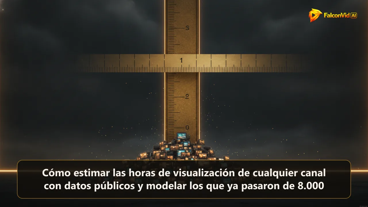 Medidor dorado cuyas marcas duplican su separación por encima del medio, con una pila de placas de video iluminadas que llega solo a parte de la escala nueva