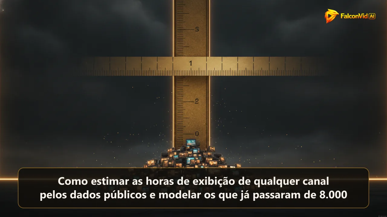 Medidor dourado com marcações que dobram de espaçamento acima do meio, com uma pilha de placas de vídeo iluminadas chegando só a parte da escala nova