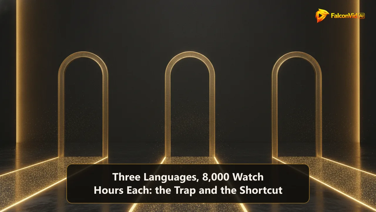Three parallel golden light tracks running across a dark floor, each ending at its own separate brass mesh threshold with no bridge between them