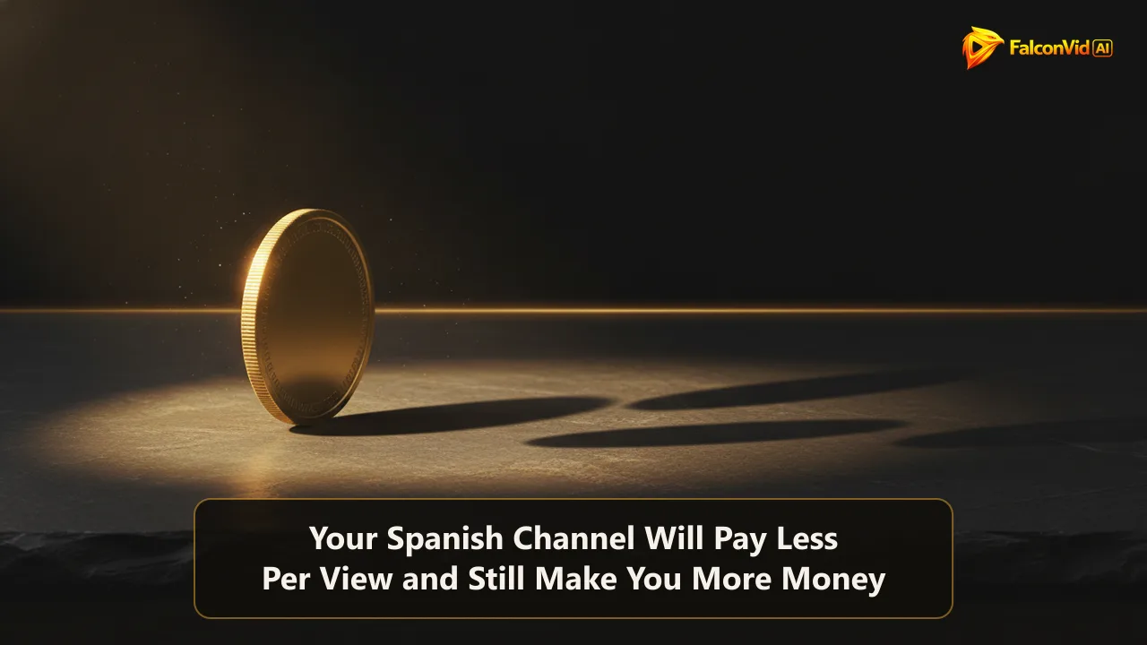 A brass coin standing on edge on a dark table casting three shadows of different lengths in a beam of golden light