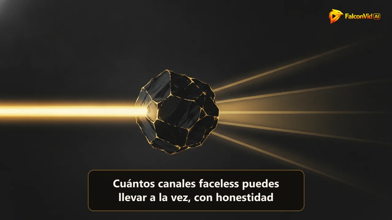 Un haz dorado grueso que atraviesa un prisma oscuro y se divide en cuatro haces más finos y débiles que se apagan al alejarse.