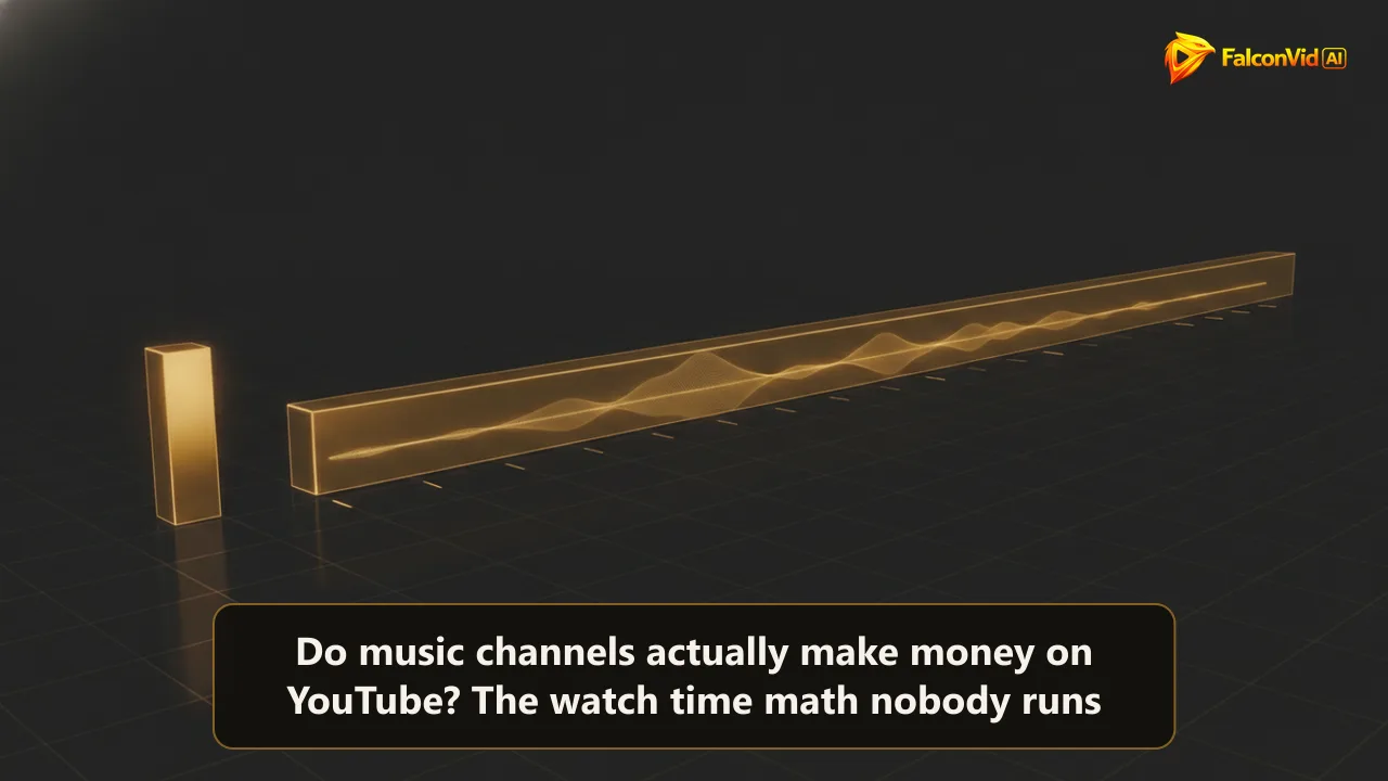 A short golden bar next to an extremely long low golden bar with waveform texture stretching across a dark grid.