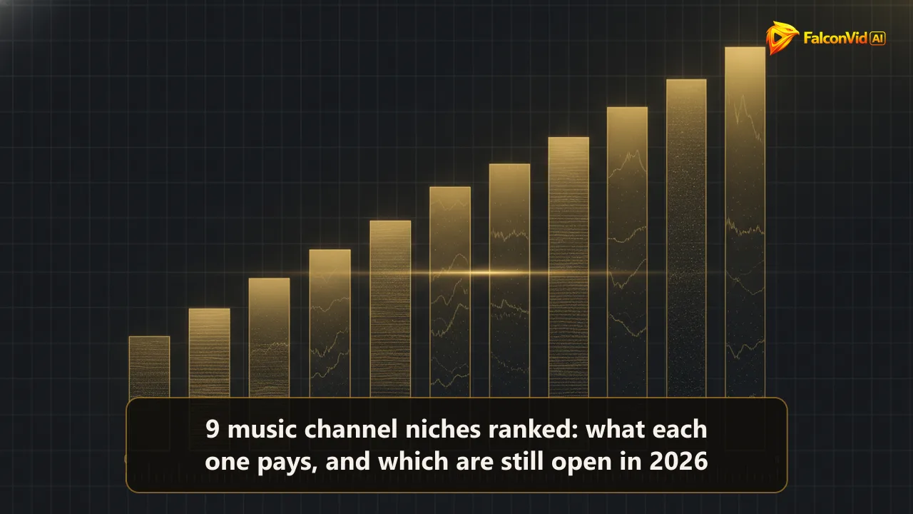 Nine golden bars of different heights on a dark grid, each filled with different waveform density, crossed by a threshold line.