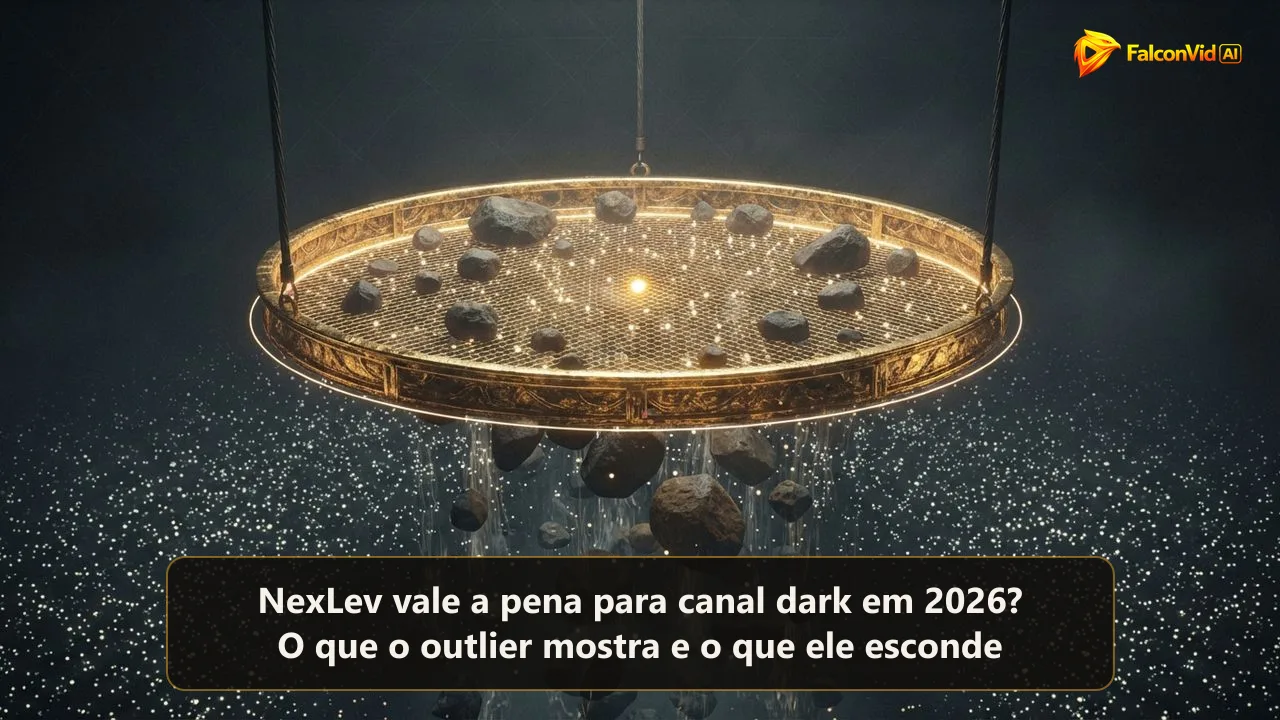 Uma peneira dourada gigante sobre um mar de pontinhos brilhantes que deixa passar só pedras grandes e velhas, o viés de ordenar pelo outlier