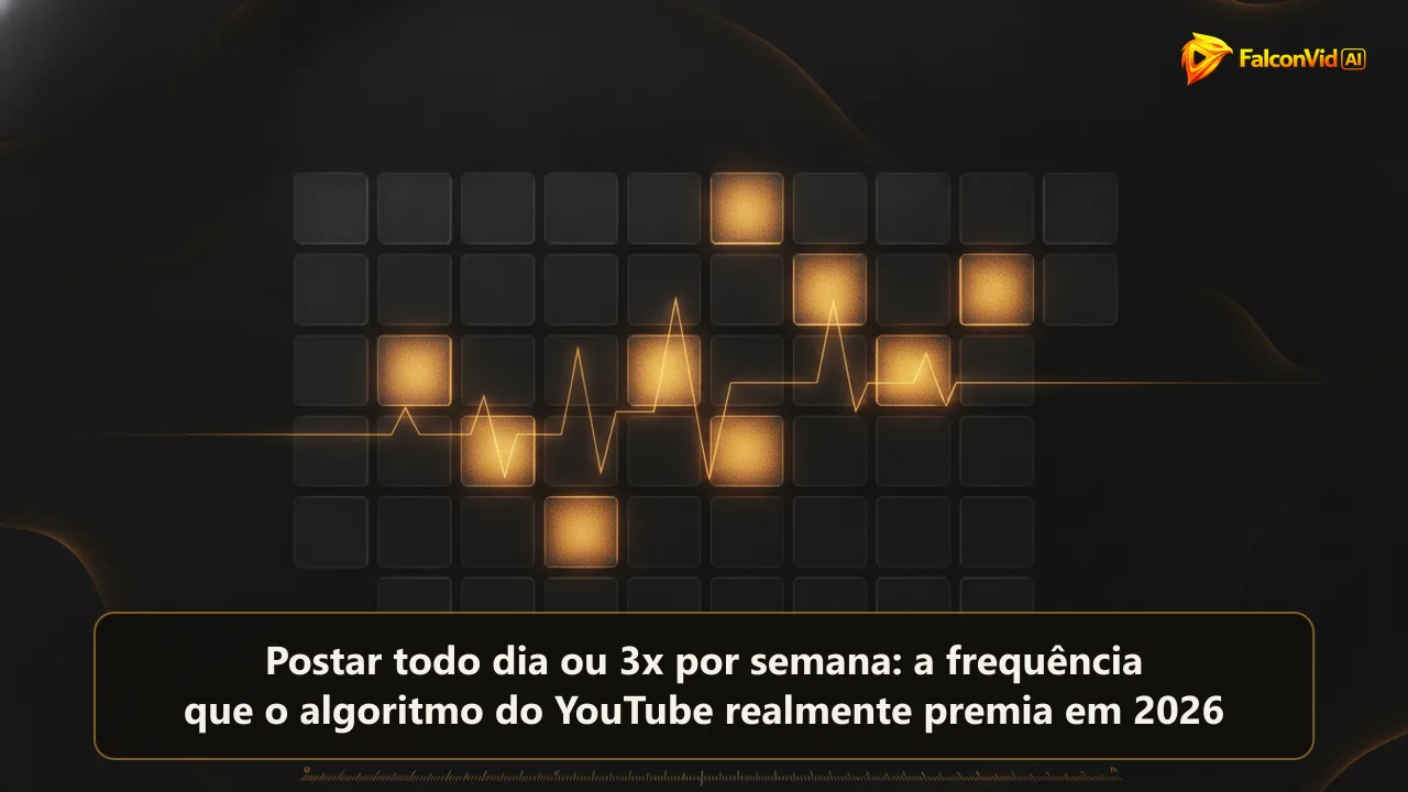 Uma grade de calendário sobre fundo escuro com alguns quadrados brilhando em dourado e outros vazios, com uma linha dourada passando pelos preenchidos.
