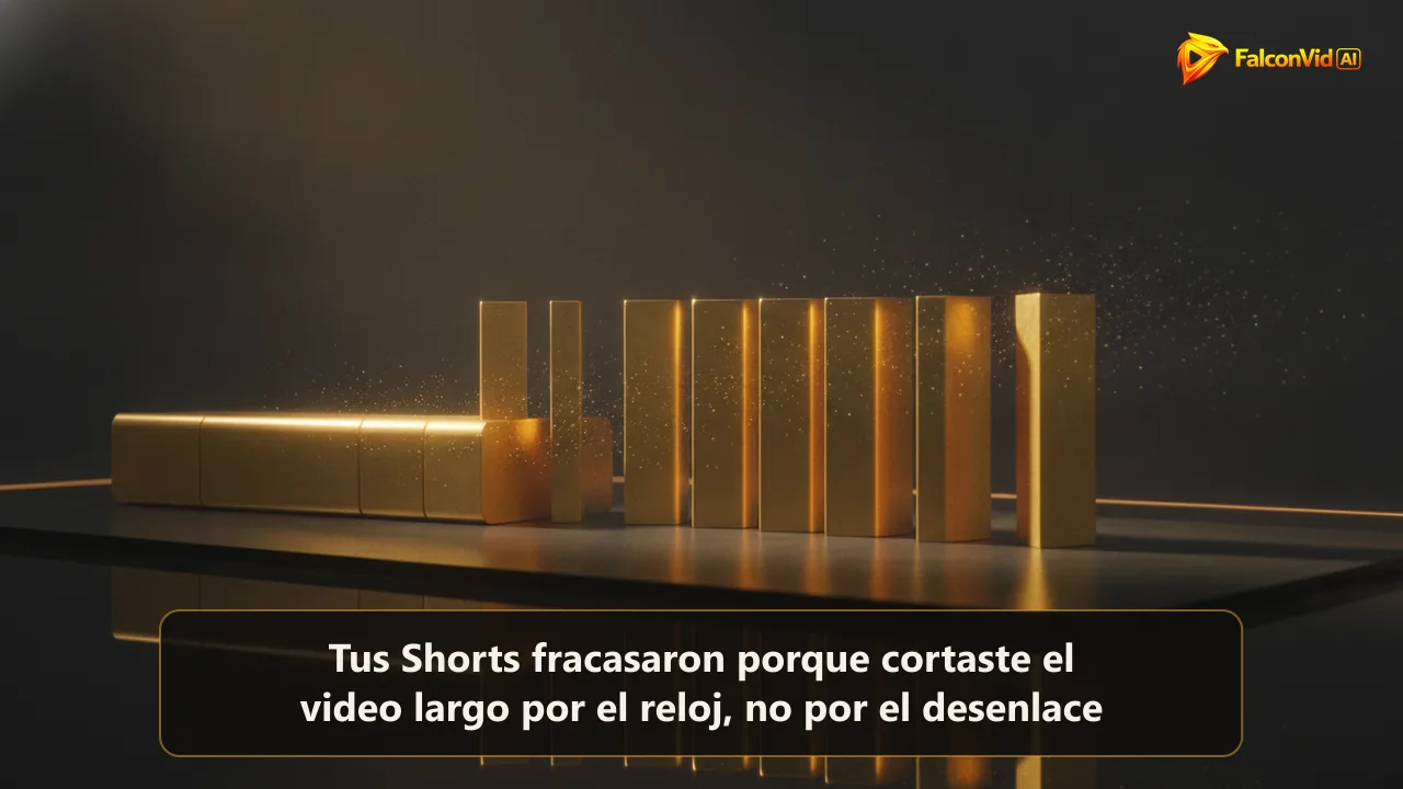 Una larga barra horizontal de latón sobre una mesa oscura dividida en ocho rebanadas verticales doradas de pie, una junto a otra, bajo luz dorada cálida
