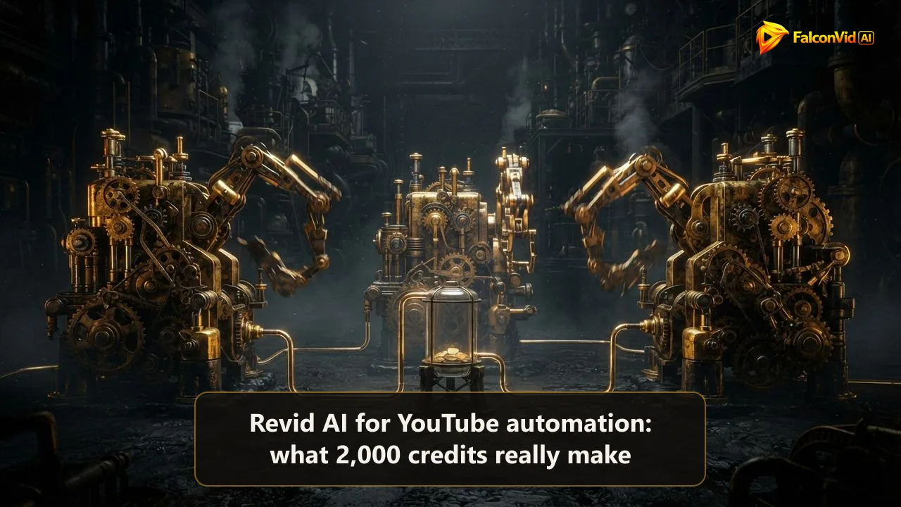 Three golden machines working on a dark factory floor, connected to a tiny almost empty tank of glowing golden coins