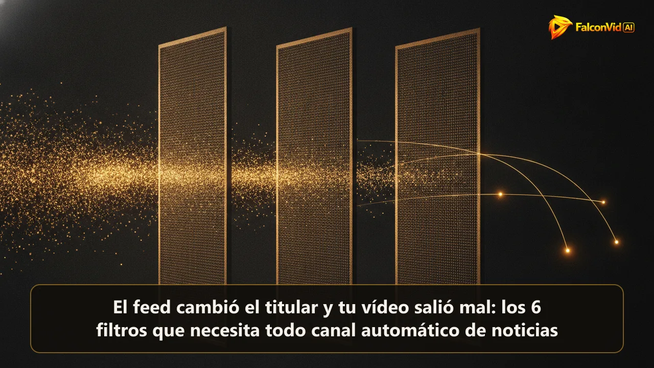 Un flujo de partículas brillantes atravesando tres mallas con solo unas pocas partículas limpias saliendo al otro lado.