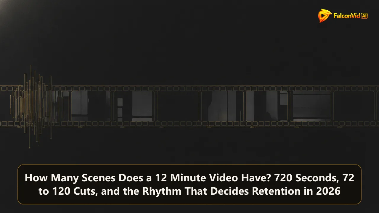 A long filmstrip broken into uneven segments, tightly packed at the start and stretching into wider calm blocks further along.