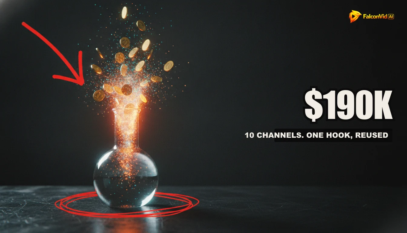 A visually striking, high-production-value still from a science documentary, representing the ambition of faceless YouTube channels.