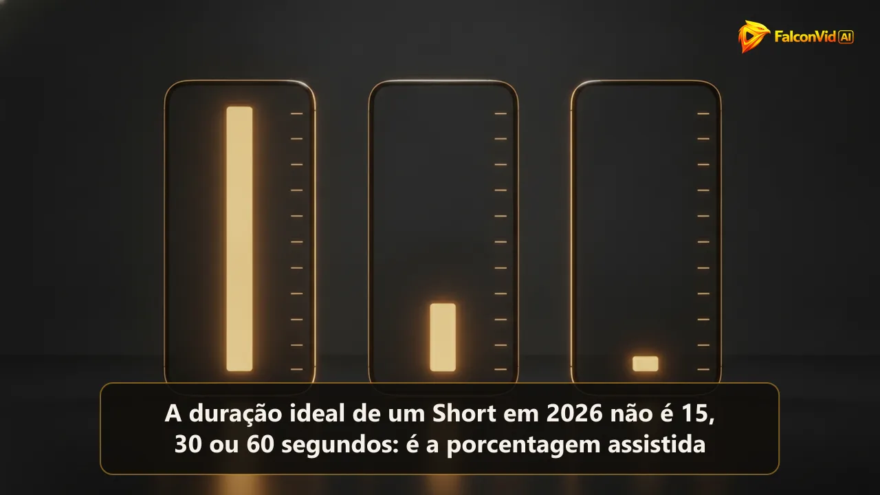 Três painéis verticais lado a lado, cada um com uma barra de altura diferente, e a barra mais baixa acesa em dourado e completamente preenchida.