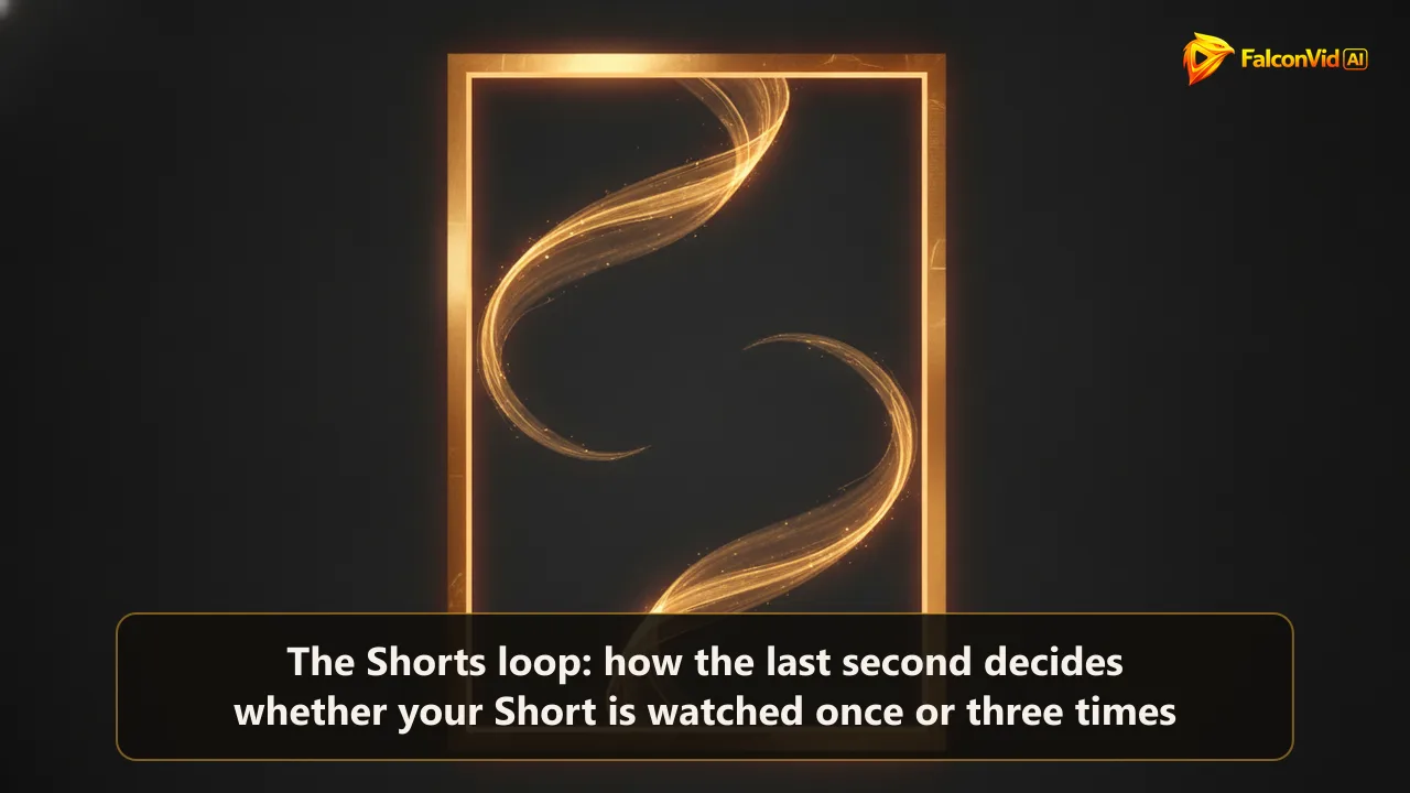 A vertical golden frame with a glowing ribbon looping out of the bottom and re entering the top in a closed circuit.