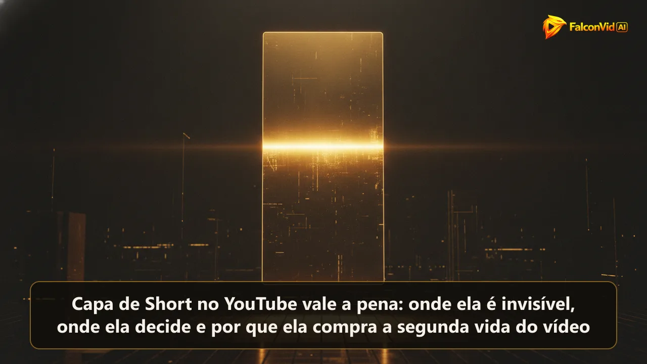 Painel vertical dourado acima de uma grade de painéis apagados, brilhando só na faixa central.