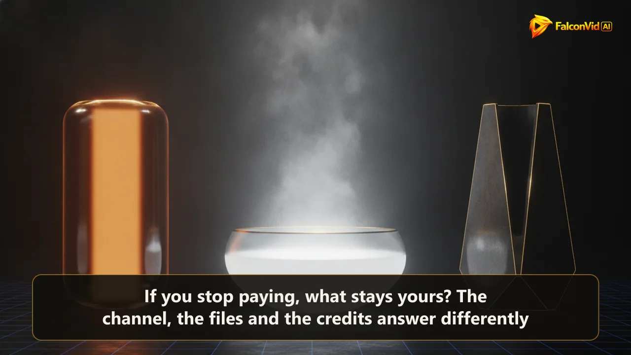 Dark editorial illustration of three separate containers, one glowing amber, one half lit and one empty grey