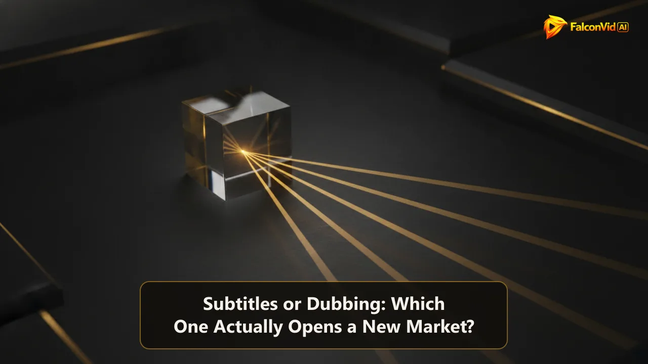 A single golden beam of light passing through a prism and splitting into several distinct golden beams fanning out across a dark surface.