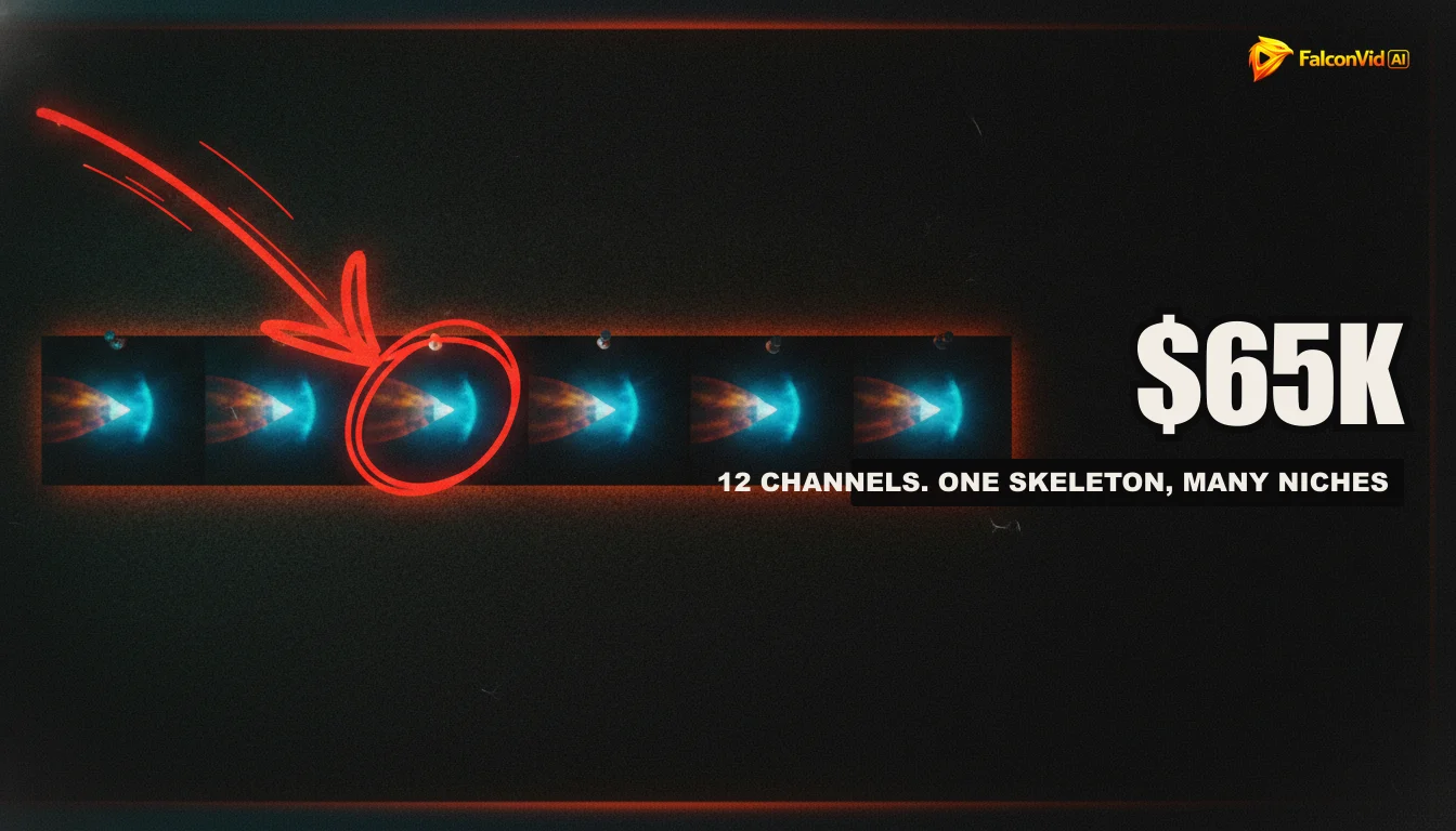 A diverse collection of YouTube channel logos and titles displayed on a screen, representing different content niches.