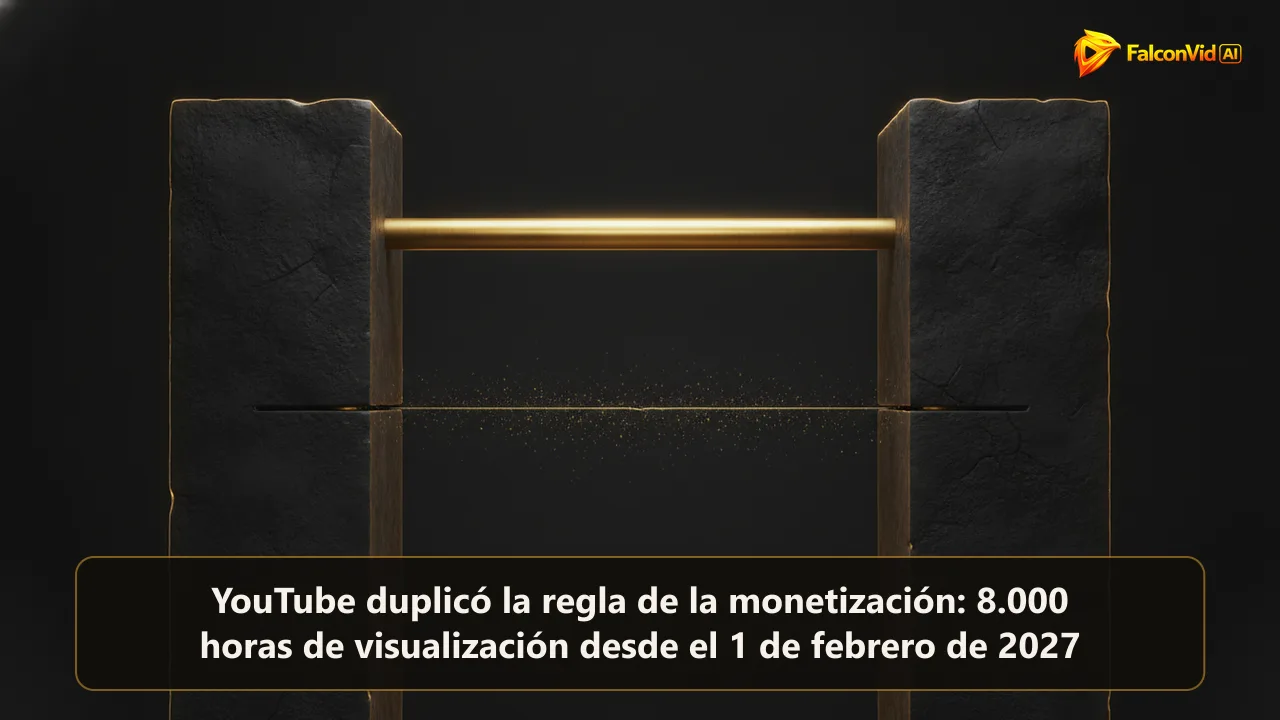 Barra dorada pulida suspendida entre dos montantes oscuros, elevada exactamente al doble de la altura del surco gastado que marca su posición anterior