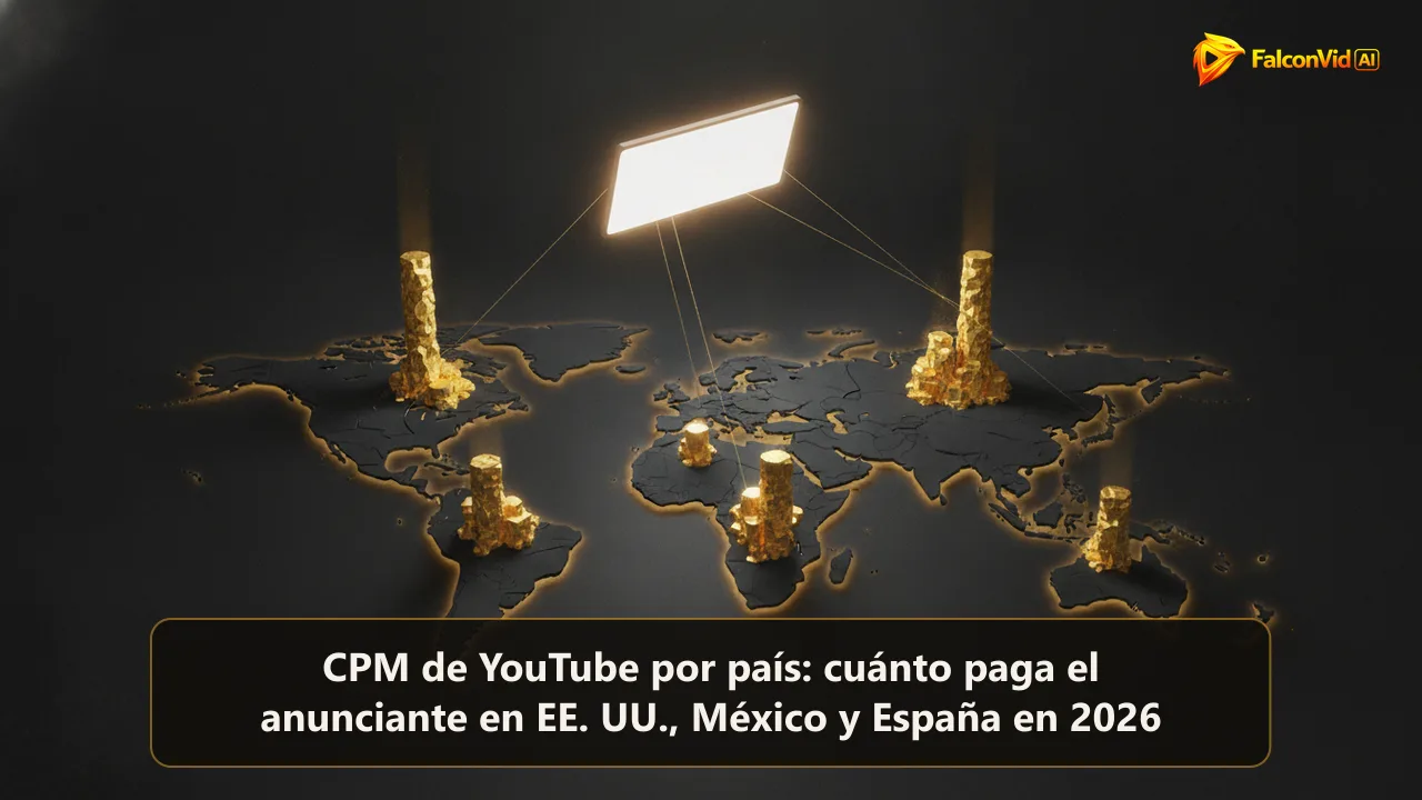 Pilas de monedas doradas de alturas muy distintas saliendo de un mapamundi oscuro, con haces de luz que conectan las más altas a un marco de pantalla encendido.