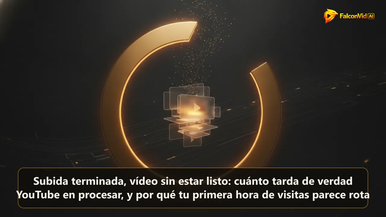 Un gran anillo dorado de progreso lleno en tres cuartos con fotogramas translúcidos subiendo por su centro.