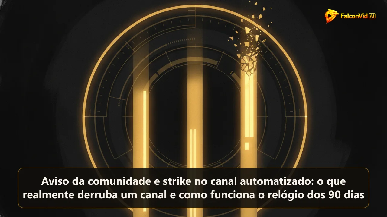 Três barras douradas brilhantes diante de um mostrador abstrato, com a terceira barra rachada no topo.